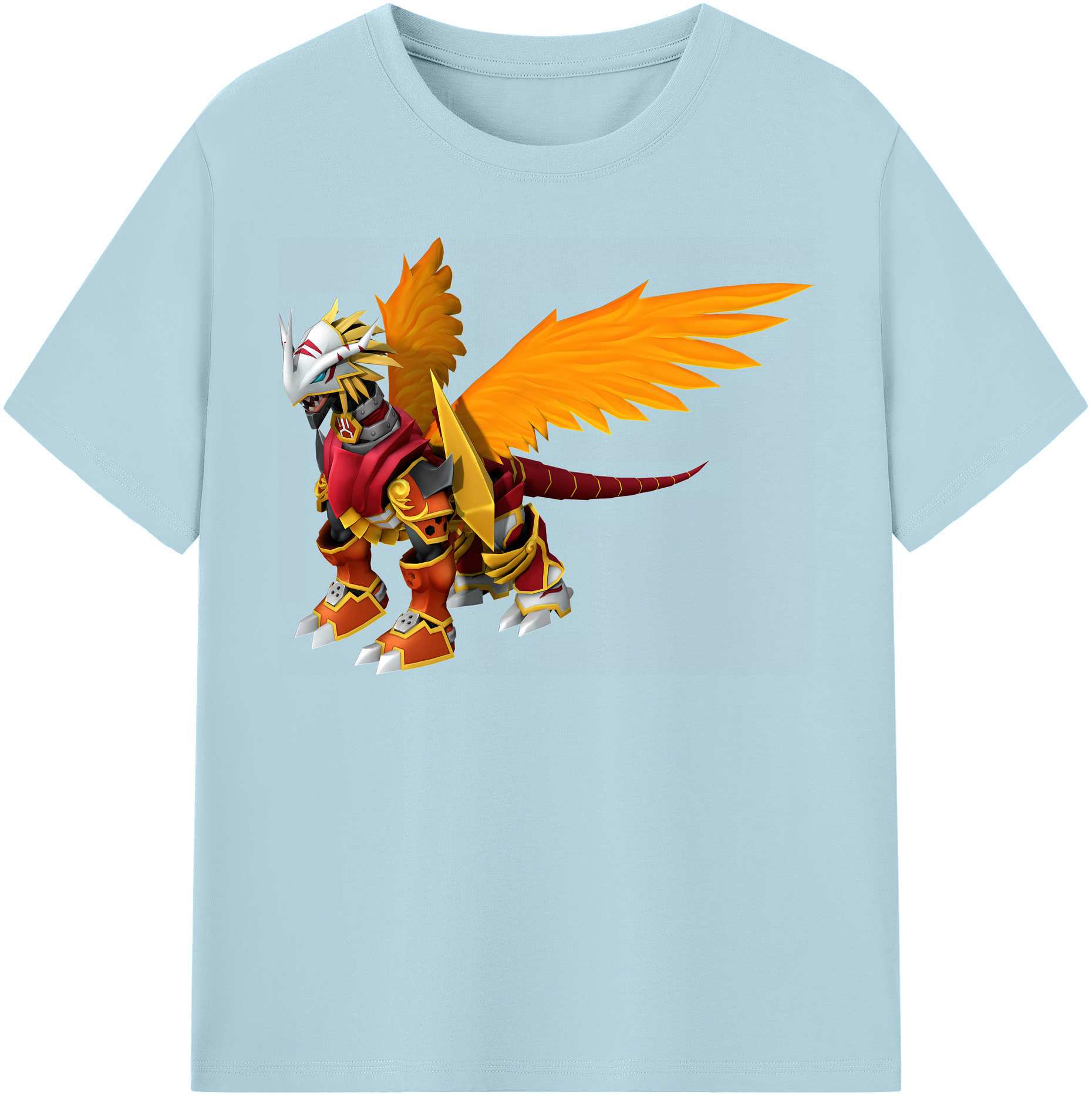 （画像用） Digimon デジタルモンスター/デジモン 綿100％半袖Tシャツ（フロントプリント）